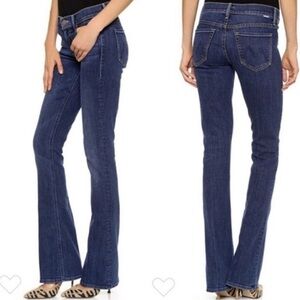 MOTHER Denim The Runaway Flare Low Rise Jeans in Flowers from the Storm Size 29